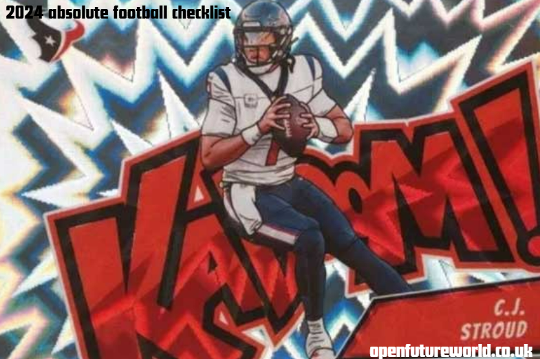 2024 absolute football checklist​