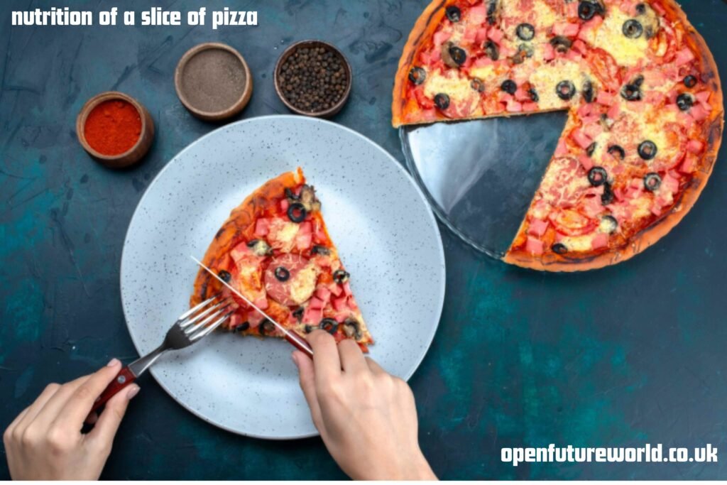 nutrition of a slice of pizza