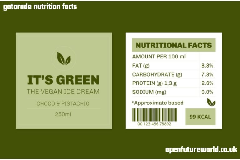 gatorade nutrition facts